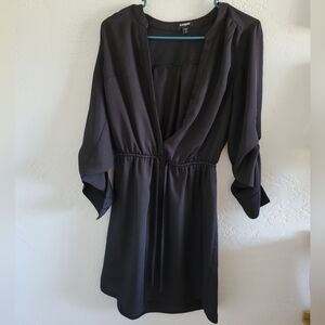 Express Black Wrap Dress